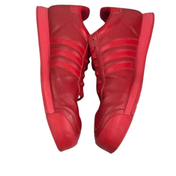 ADIDAS - Adidas Men’s Samoa Red Lace-up Sneakers Size 10.5 - Picture 3 of 7